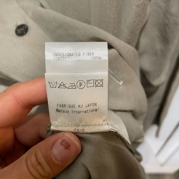 MATSUO International Japan Lagenlook tan Tunic 38 - Picture 4 of 8